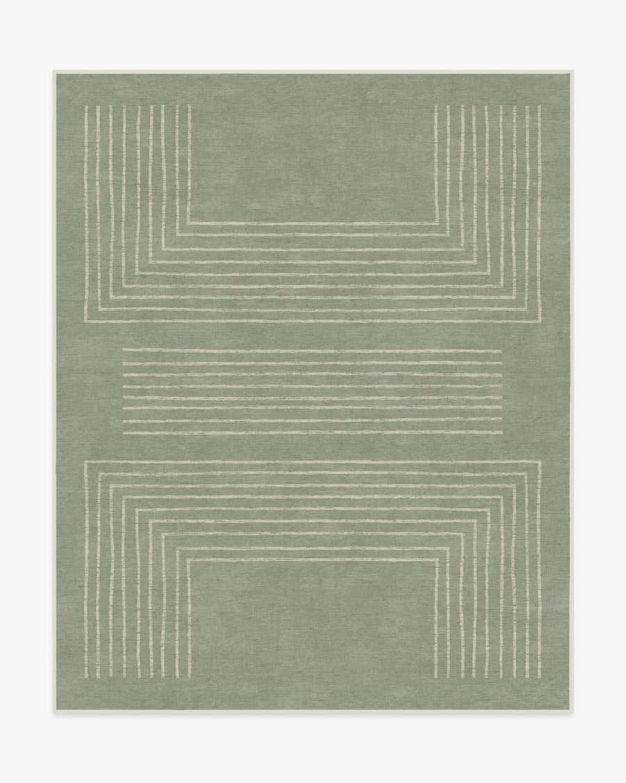 Valencia — Halı, Adaçayı Yeşili, AREA, beyaz zemin, 8x10