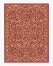 Amal — Halı, Terracotta, AREA, beyaz zemin, 9x12