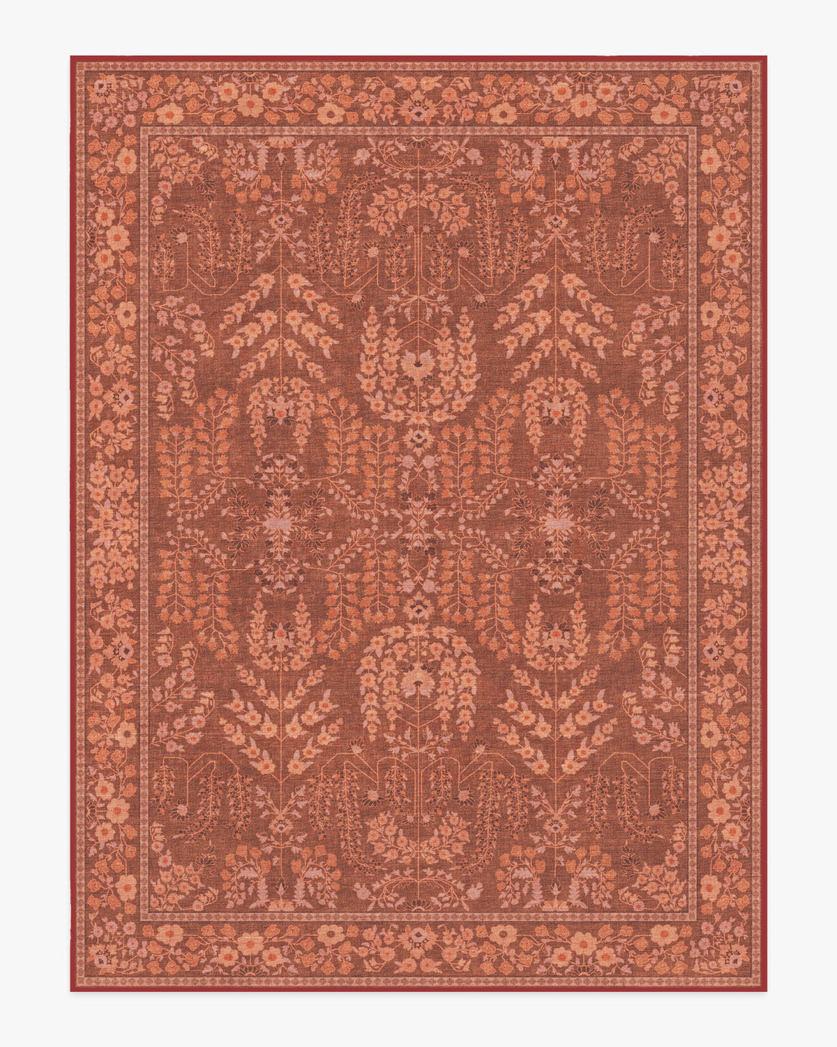 Amal — Halı, Terracotta, AREA, beyaz zemin, 9x12