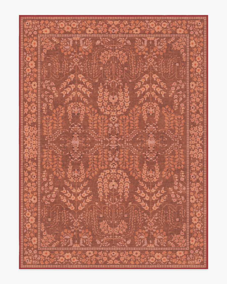 Amal — Halı, Terracotta, AREA, beyaz zemin, 9x12