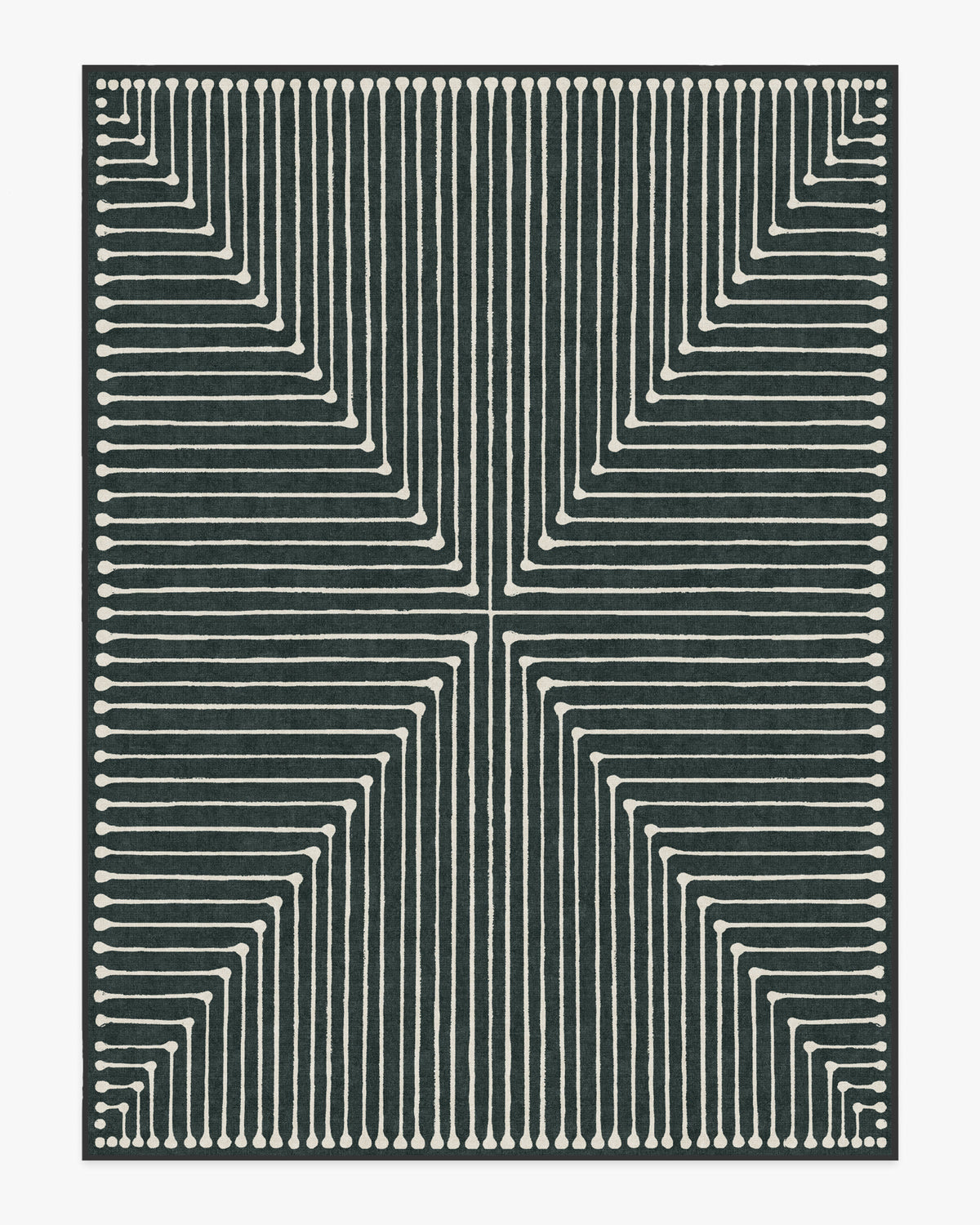Inkdrop — Halı, Antrasit, AREA, beyaz zemin, 9x12