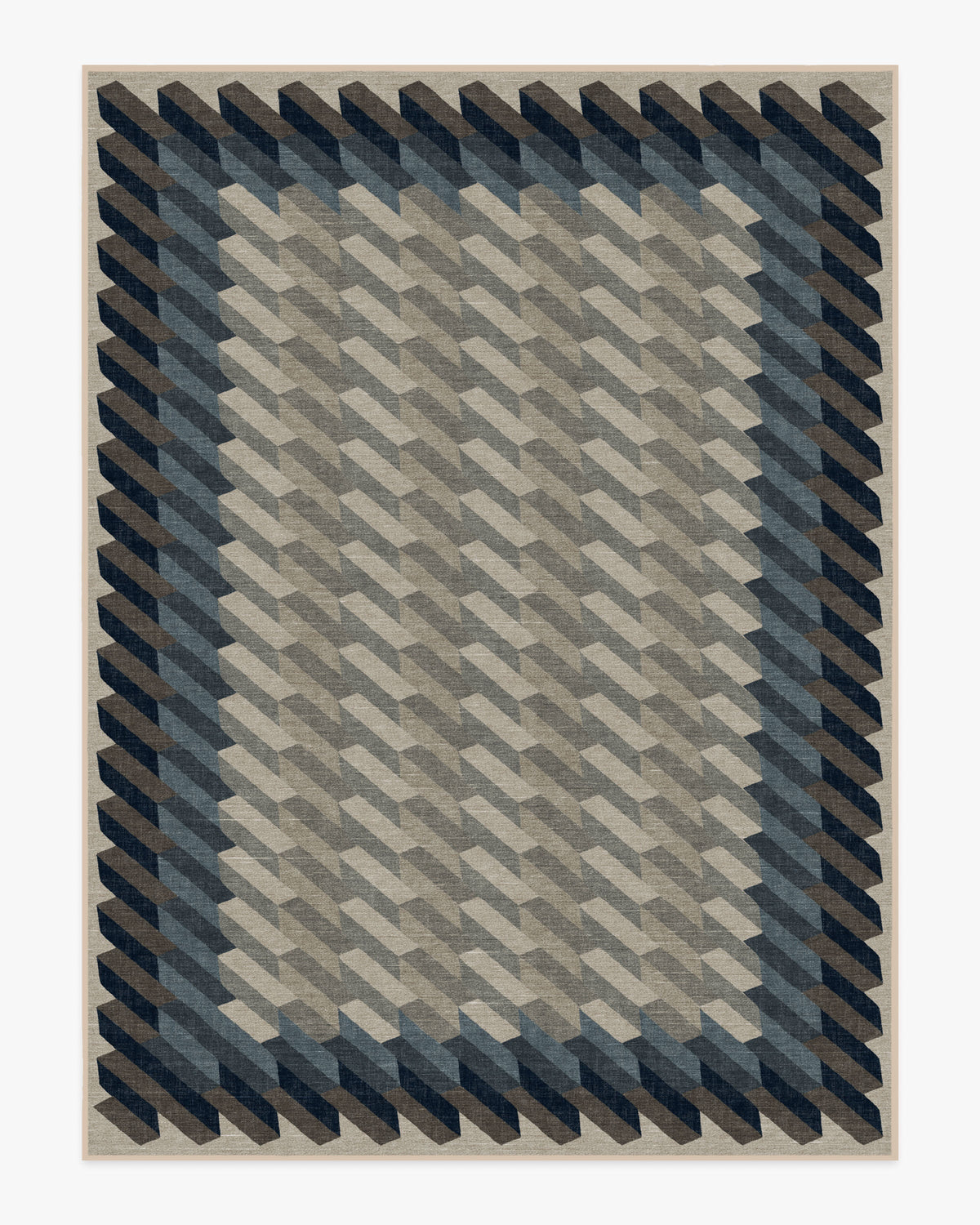 Echo — Halı, Antrasit, AREA, beyaz zemin, 9x12