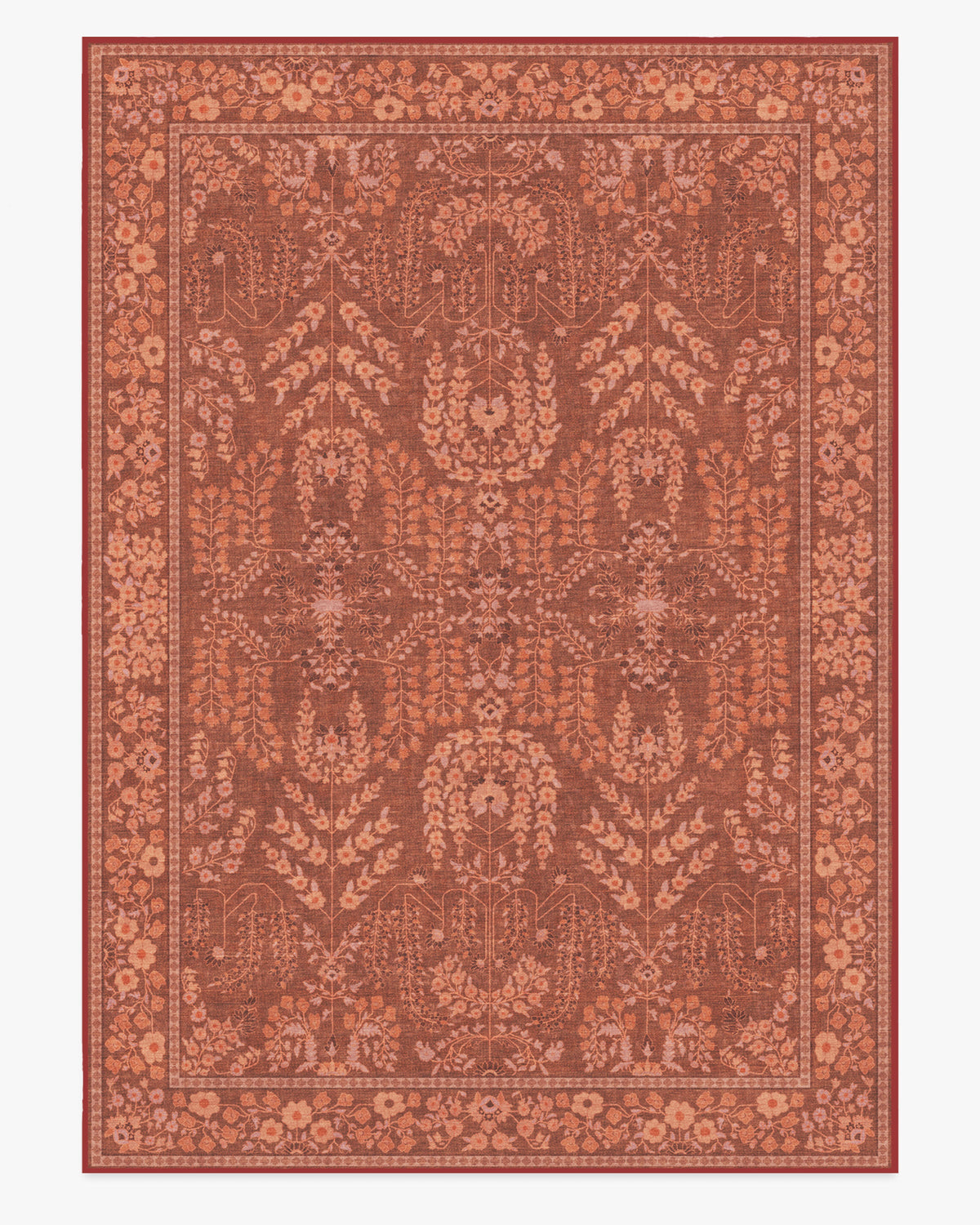 Amal — Halı, Terracotta, AREA, beyaz zemin, 10x14