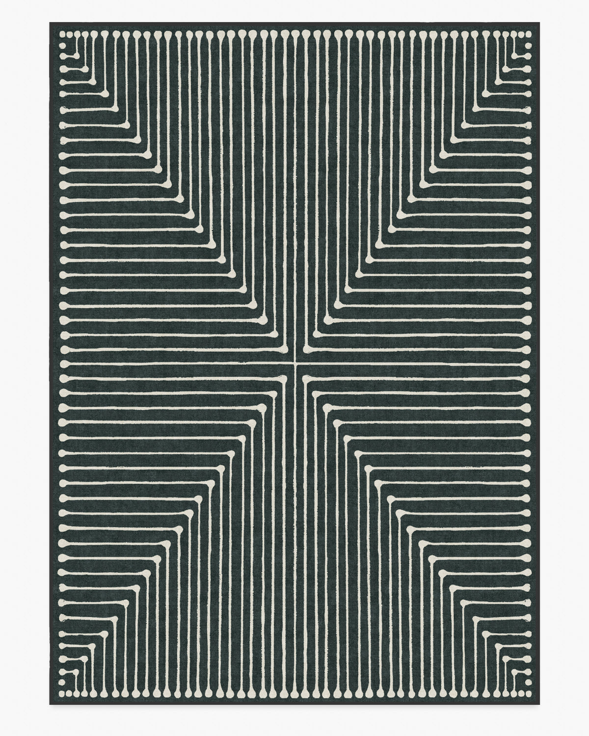 Inkdrop — Halı, Antrasit, AREA, beyaz zemin, 10x14