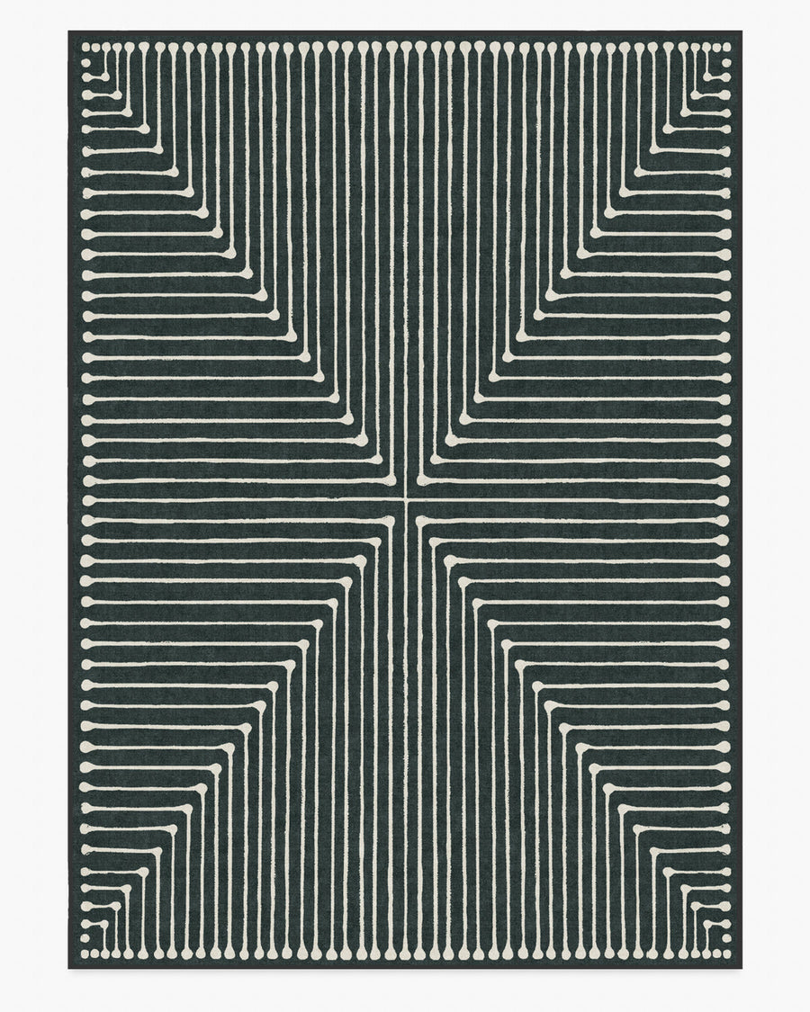 Inkdrop — Halı, Antrasit, AREA, beyaz zemin, 10x14