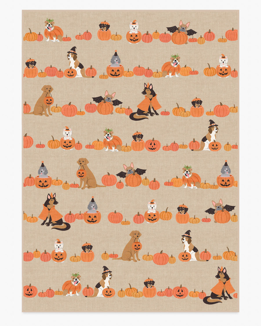 Puppy Patch — Halı, Doğal Çok Renkli, AREA, beyaz zemin, 10x14