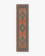 Sunset Bazaar Tropic — Halı, Mercan, RUNNER, beyaz zemin, 2x10