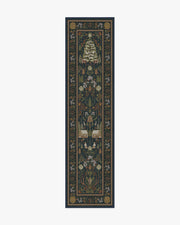 Juniper — Halı, Gece Mavisi, RUNNER, beyaz zemin, 2x10