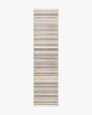 Elio Stripe — Halı, Gri Fildişi, RUNNER, beyaz zemin, 2x10