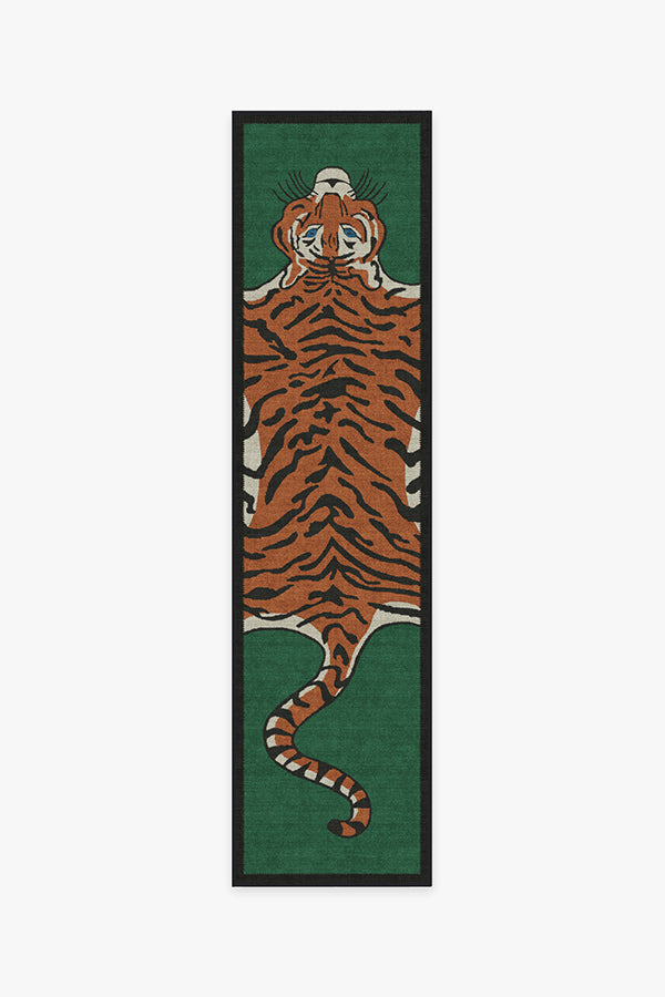 Tiger — Halı, Emerald, RUNNER, beyaz zemin, 2x10
