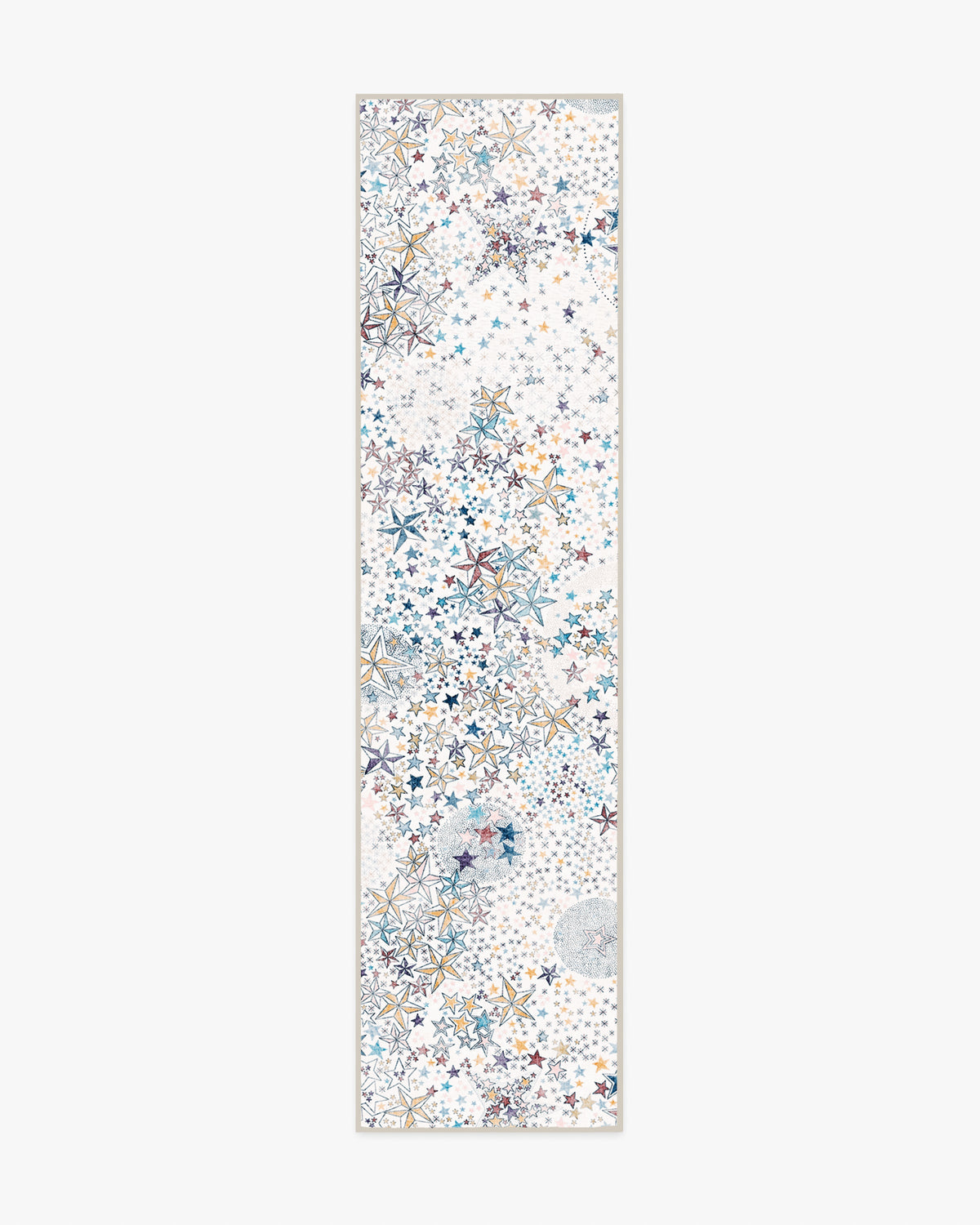 Adelajda Confetti — Halı, Mavi, RUNNER, beyaz zemin, 2x10