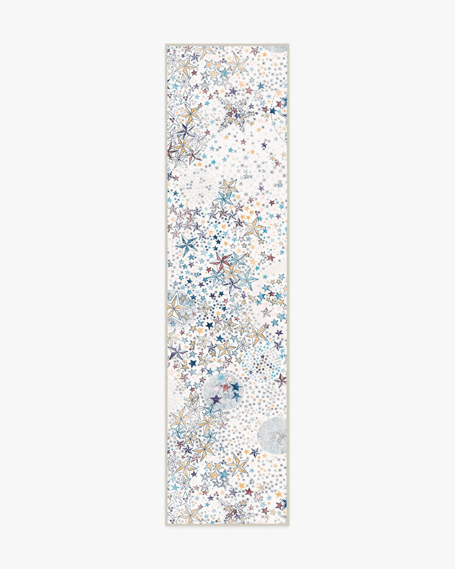 Adelajda Confetti — Halı, Mavi, RUNNER, beyaz zemin, 2x10