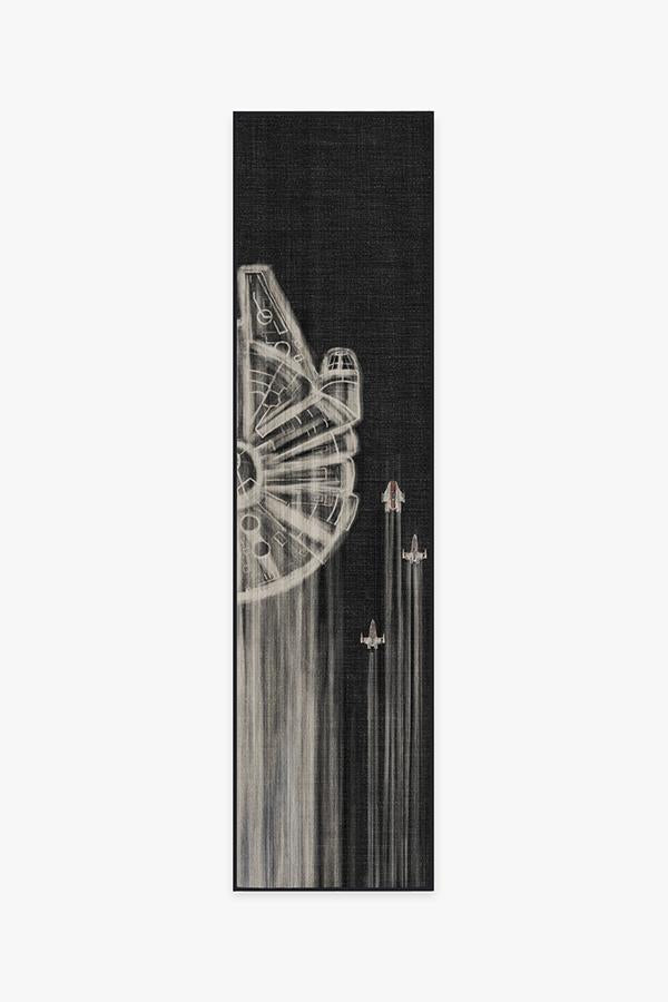 The Rebellion — Halı, Siyah Beyaz, RUNNER, beyaz zemin, 2x10