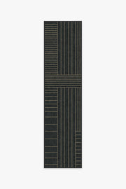 Bowie — Halı, Antrasit, RUNNER, beyaz zemin, 2x10