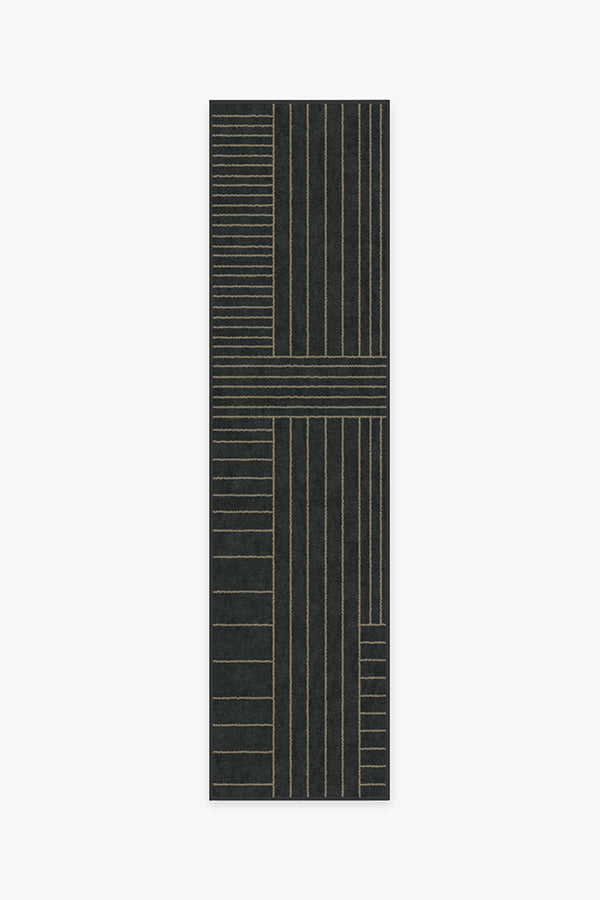 Bowie — Halı, Antrasit, RUNNER, beyaz zemin, 2x10