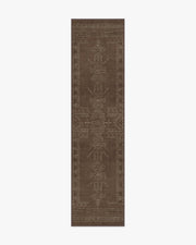 Amira — Halı, Kahverengi, RUNNER, beyaz zemin, 2x10
