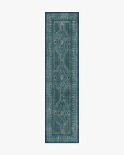 Nomad — Halı, Mavi, RUNNER, beyaz zemin, 2x10