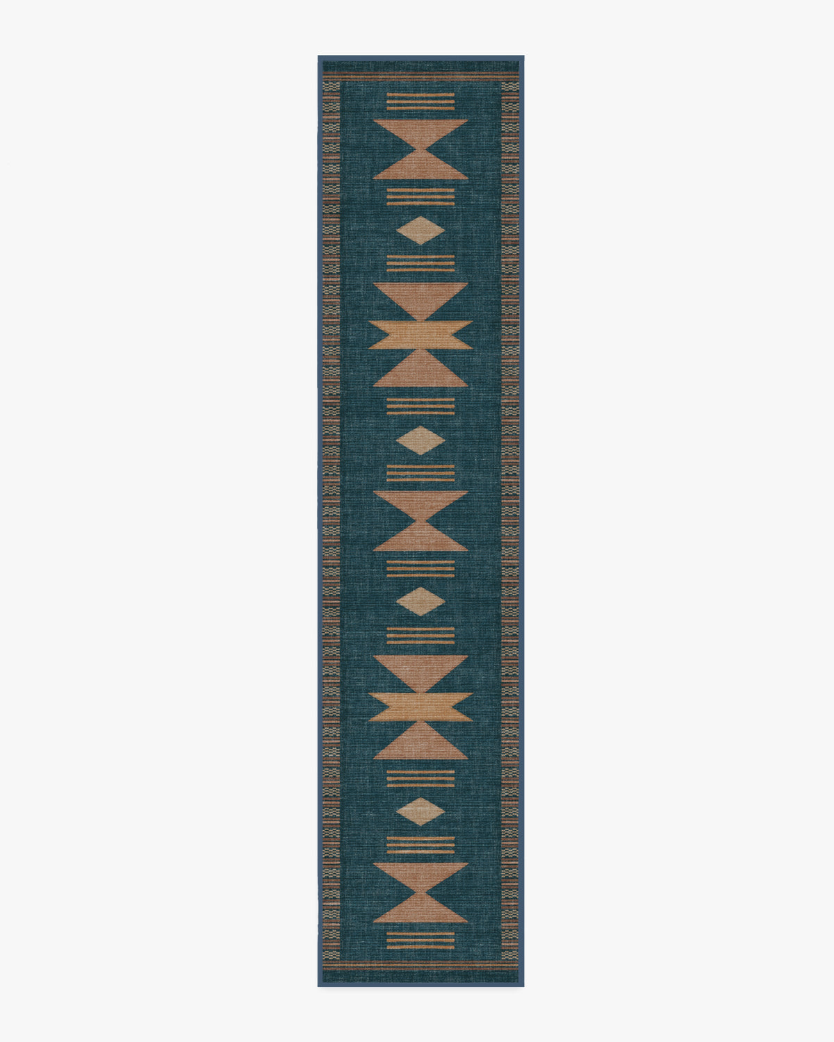 Lark — Halı, Mavi Gül, RUNNER, beyaz zemin, 2x12