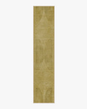 Ayla — Halı, Altın, RUNNER, beyaz zemin, 2x12