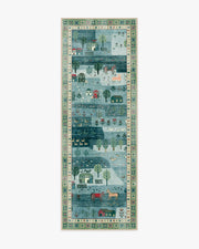 Alder — Halı, Yumuşak Mavi, RUNNER, beyaz zemin, 2x7