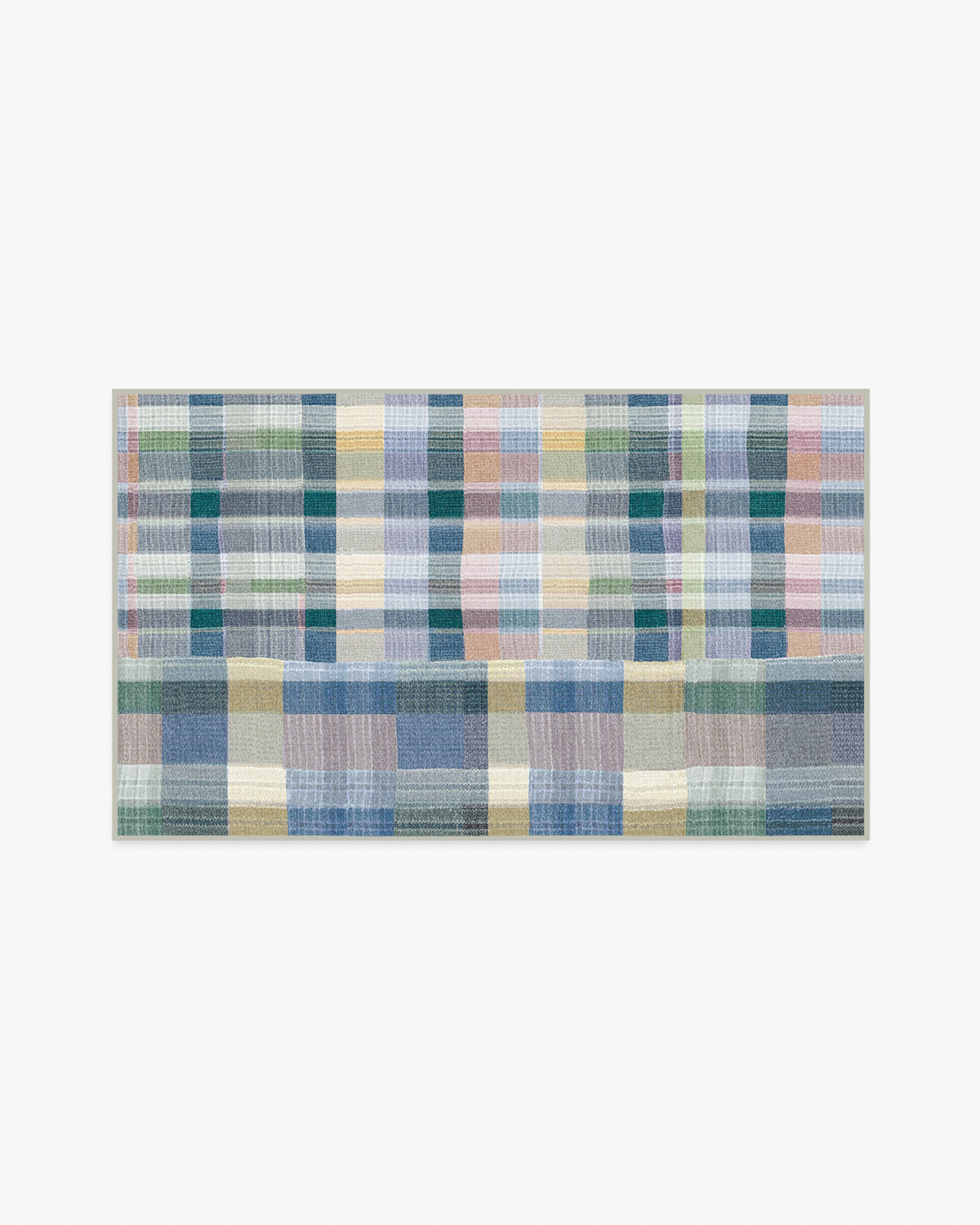 Linnea — Halı, Arduvaz Mavi Çok Renkli, AREA, beyaz zemin, 3x5