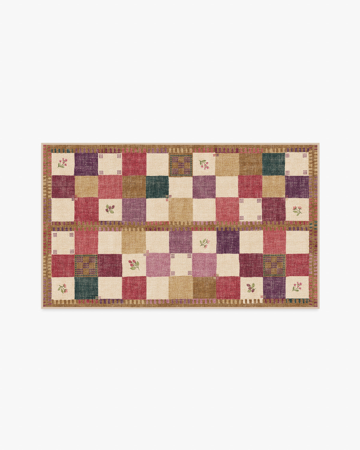 Stonefruit — Halı, Kırmızı, AREA, beyaz zemin, 3x5