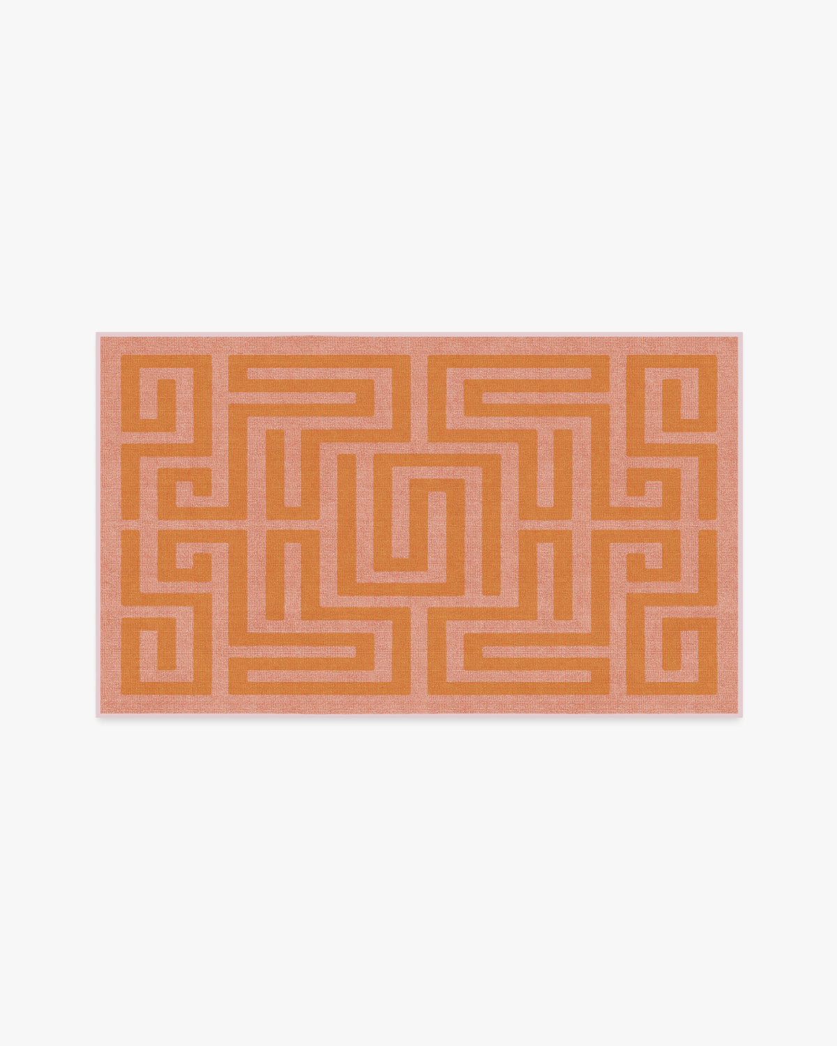 Maze — Halı, Pembe Turuncu, AREA, beyaz zemin, 3x5