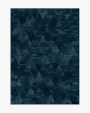 Kavi Mosaic — Halı, Lacivert, AREA, beyaz zemin, 5x7