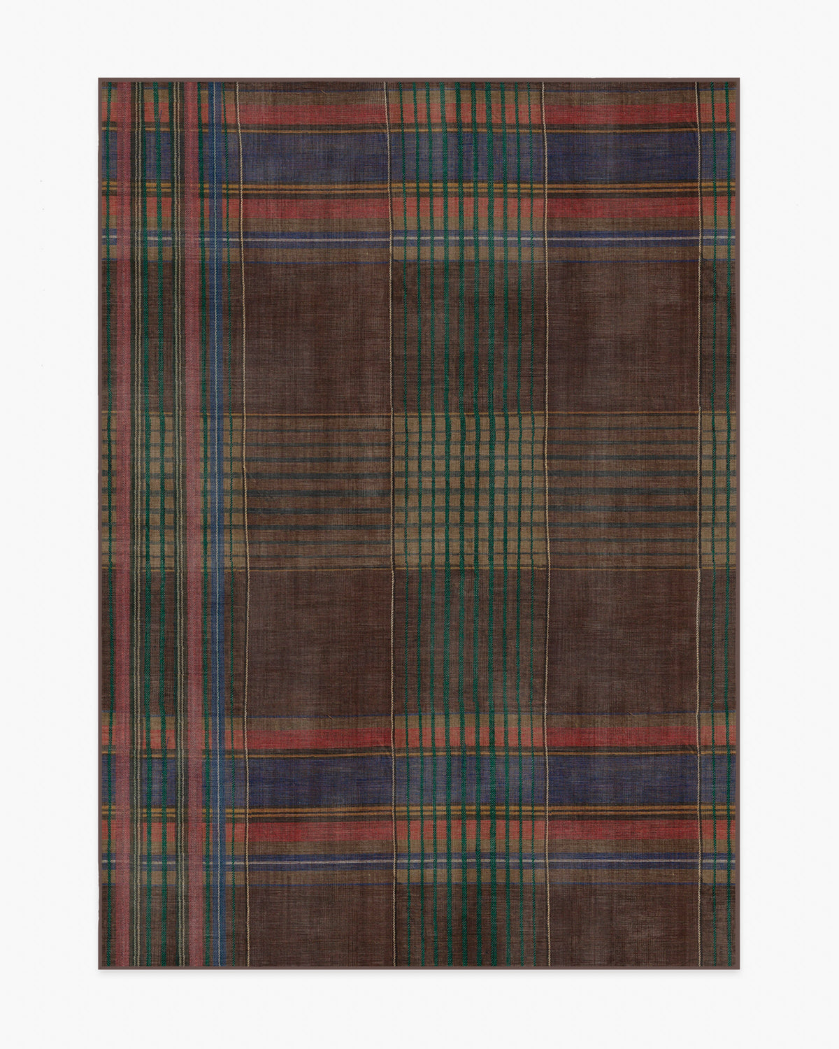Emerson — Halı, Kahverengi Çok Renkli, AREA, beyaz zemin, 5x7