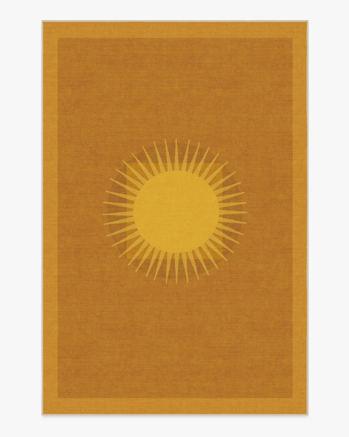 Helios — Halı, Altın, AREA, beyaz zemin, 6x9