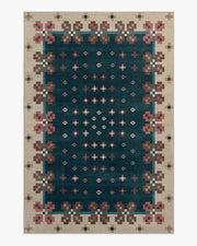 Clove — Halı, Lacivert, AREA, beyaz zemin, 6x9
