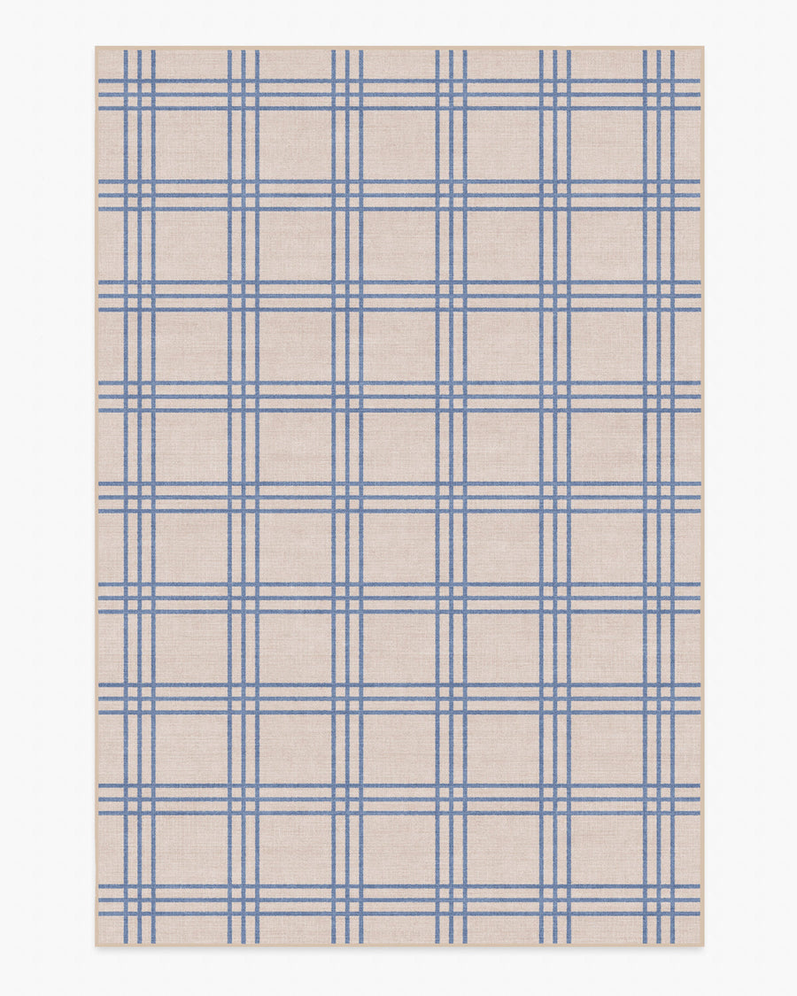 Pierre — Halı, Arduvaz Mavi ve Nötr, AREA, beyaz zemin, 6x9