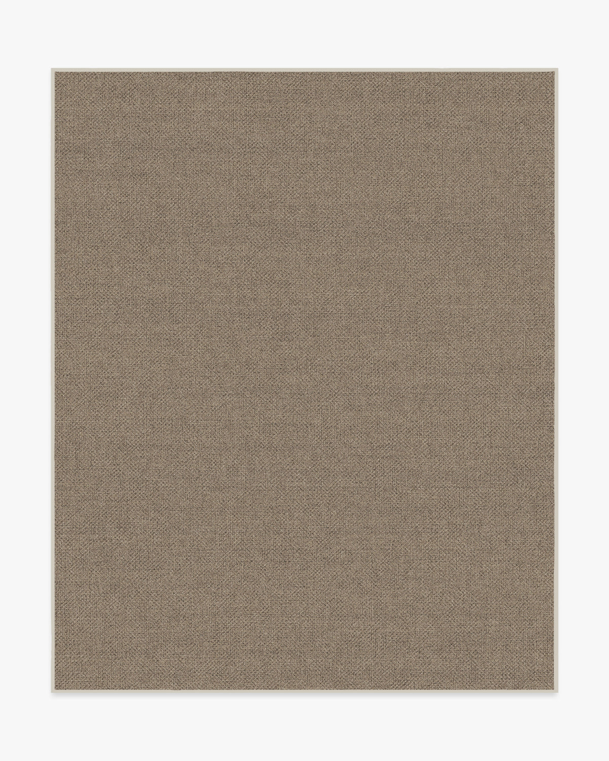 Burlap Solid — Halı, Dove Kahverengi, AREA, beyaz zemin, 8x10