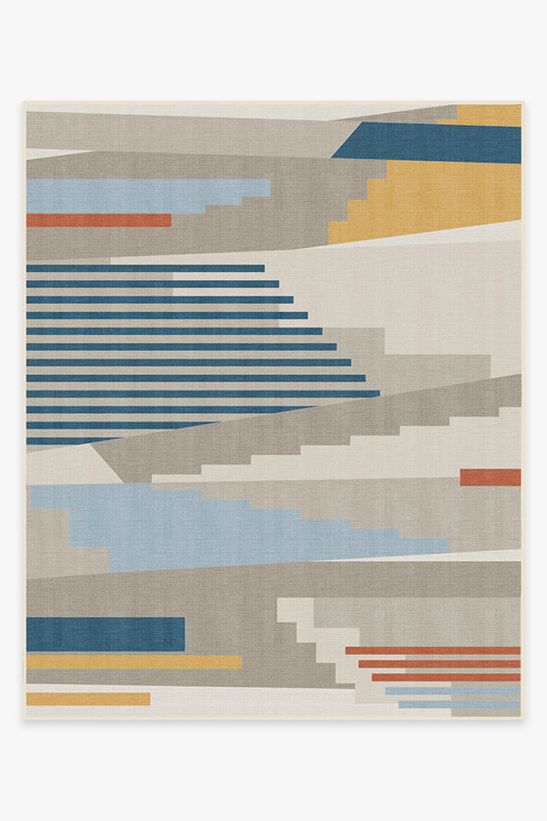 Tropea — Halı, Çok Renkli, AREA, beyaz zemin, 8x10