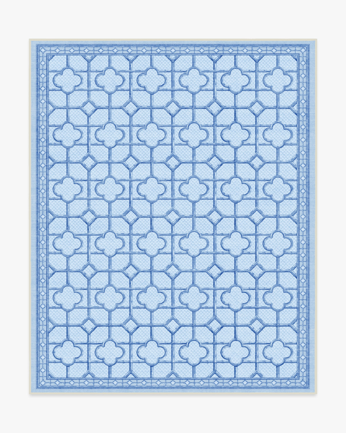Shaded Bamboo — Halı, Mavi, AREA, beyaz zemin, 8x10