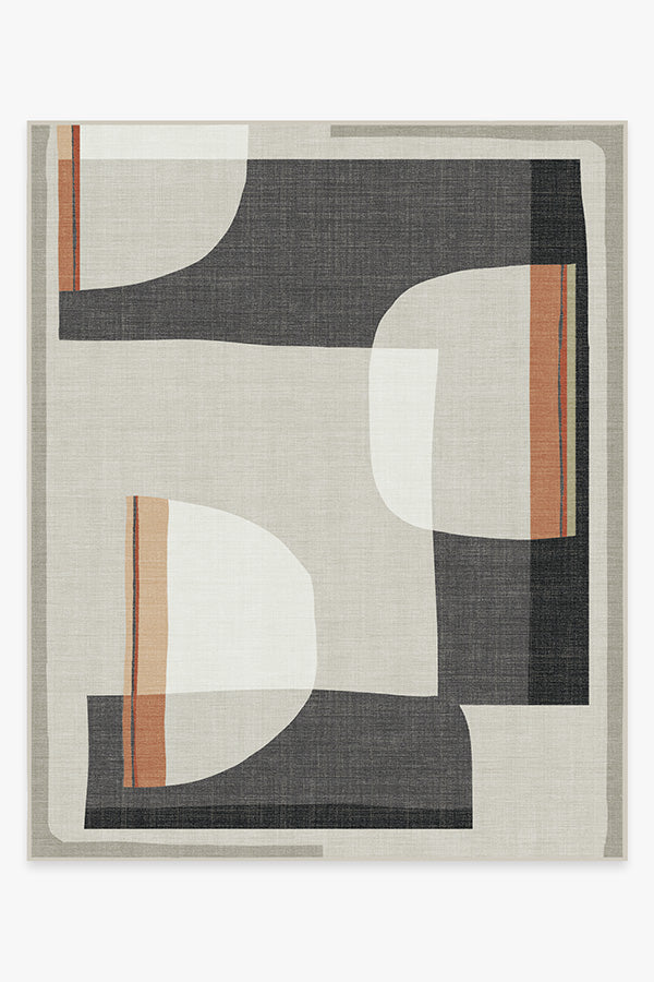 Olena — Halı, Antrasit, AREA, beyaz zemin, 8x10