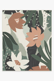 Arcadia — Halı, Floral Adaçayı Yeşil, AREA, beyaz zemin, 8x10