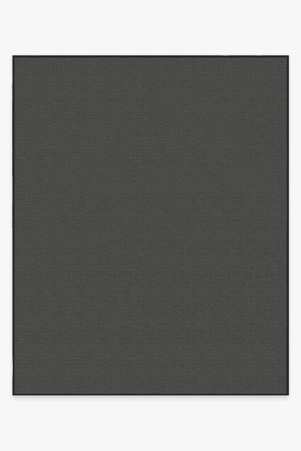 Denim Solid — Halı, Siyah, AREA, beyaz zemin, 8x10