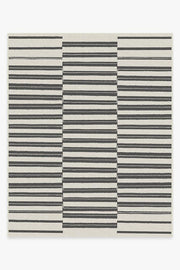 Offset Stripe — Halı, Siyah, AREA, beyaz zemin, 8x10