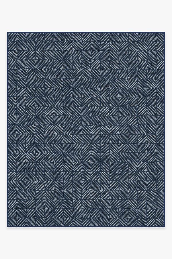 Parquet — Halı, Lacivert, AREA, beyaz zemin, 8x10