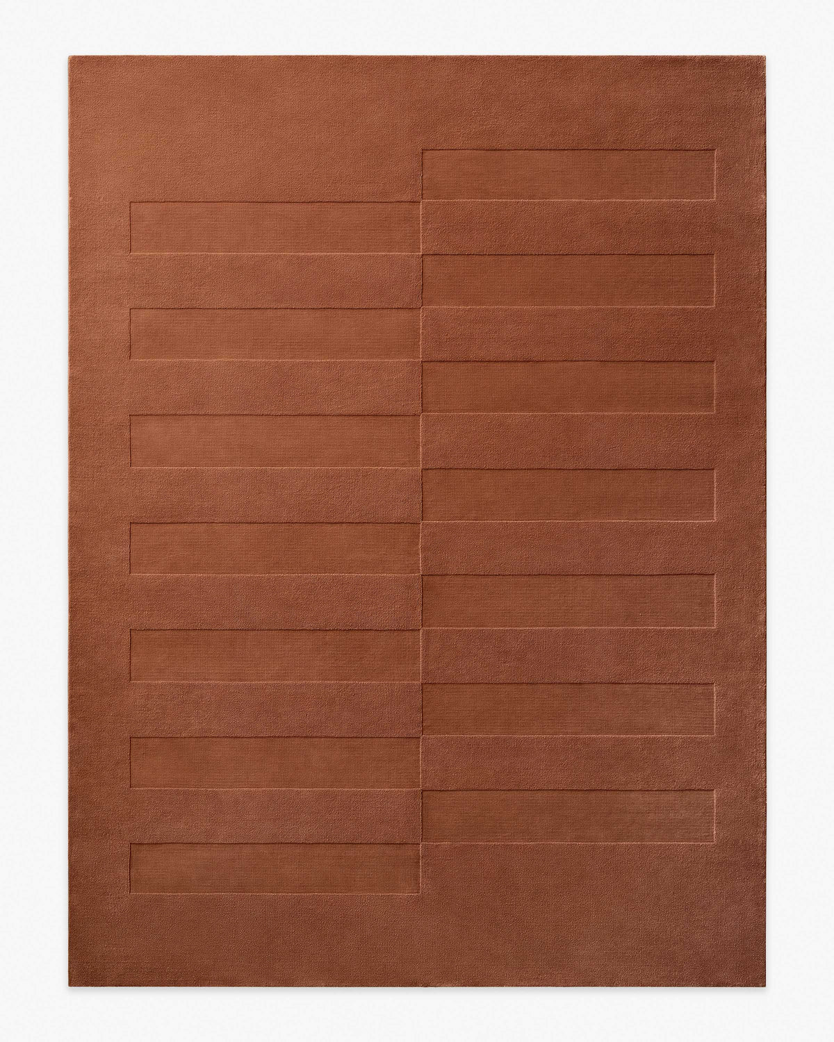 Ryder — Halı, Terracotta, AREA, beyaz zemin, 9x12
