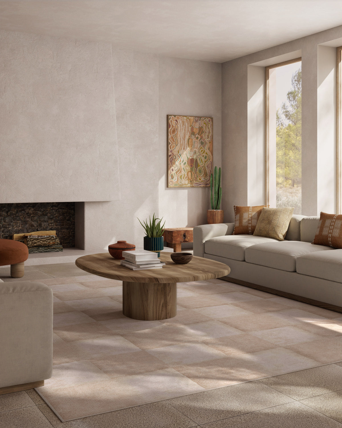 Hearth Check — Halı, Nötr, AREA, yaşam alanı, 9x12
