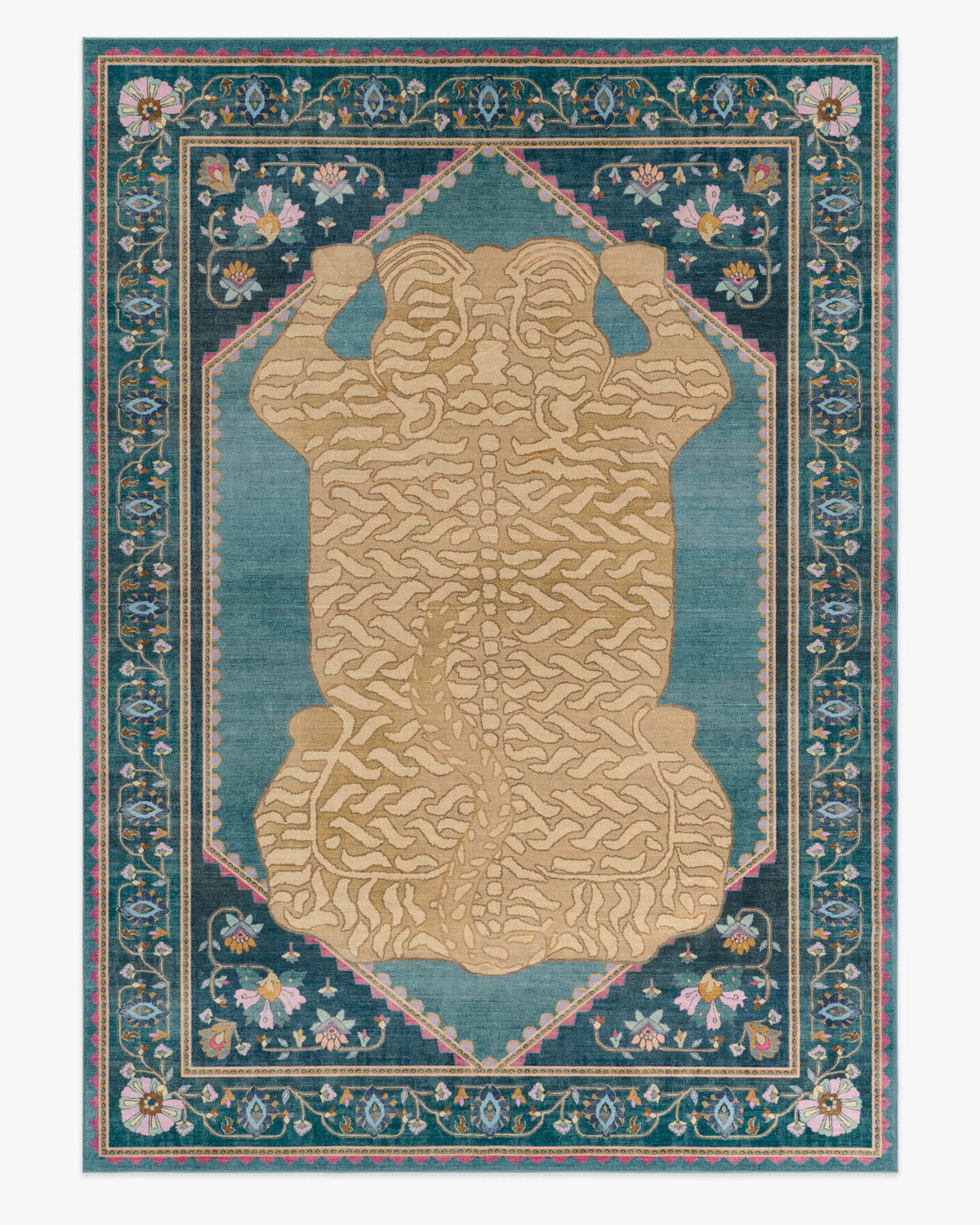 Tigris — Halı, Mavi, AREA, beyaz zemin, 10x14