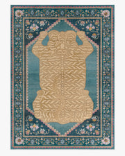 Tigris — Halı, Mavi, AREA, beyaz zemin, 10x14