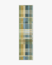 Margot Plaid — Halı, Mavi, RUNNER, beyaz zemin, 2x10