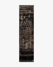 Ourea — Halı, Koyu Ahşap, RUNNER, beyaz zemin, 2x10