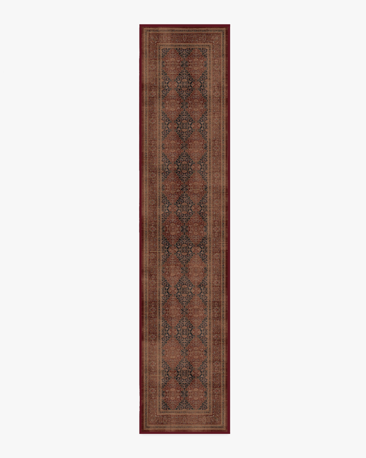 Vesper — Halı, Kehribar Kırmızı, RUNNER, beyaz zemin, 2x12