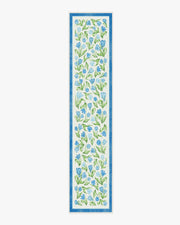Garden Party — Halı, Mavi, RUNNER, beyaz zemin, 2x12