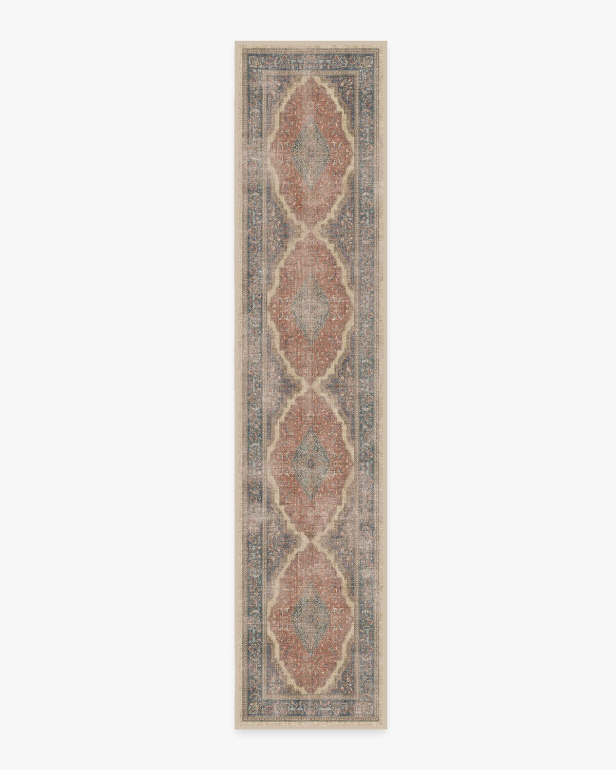 Adeline — Halı, Antique Kırmızı, RUNNER, beyaz zemin, 2x12