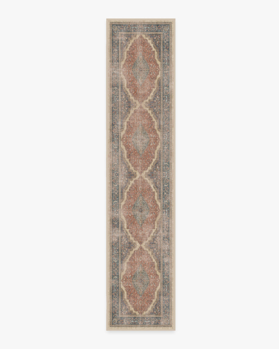 Adeline — Halı, Antique Kırmızı, RUNNER, beyaz zemin, 2x12